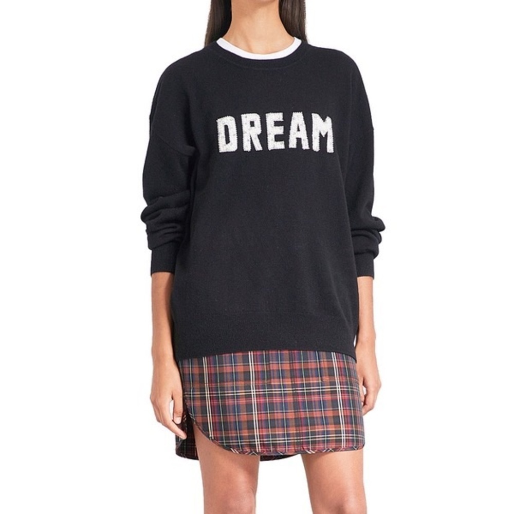Sandro Paris| Charles Dream Pearl Wool Cashmere Blend Black Sweater| Small/1